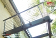 Glas Balkon mit Edelstahlreling 