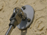 Haenge-Balkon Edelstahl-Wandaufhaengung