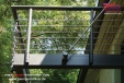 Glasbalkon mit Edelstahlreling