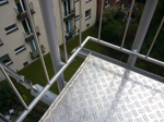 Der Balkon im Hinterhof